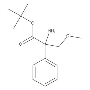 Tert-butyl 2-amino-3-methoxy-2-phenylpropanoate结构式