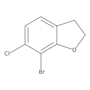 7-Bromo-6-chloro-2,3-dihydrobenzofuran Structure