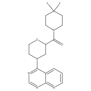 2-(4,4-Difluoropiperidine-1-carbonyl)-4-{pyrido[2,3-d]pyrimidin-4-yl}morpholine Structure