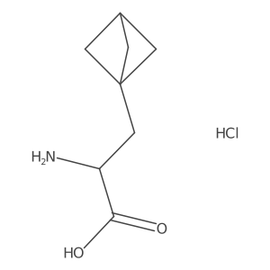 (2S)-2-amino-3-(1-bicyclo[1.1.1]pentanyl)propanoic acid;hydrochloride Structure