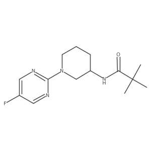 N-[1-(5-fluoropyrimidin-2-yl)piperidin-3-yl]-2,2-dimethylpropanamide结构式