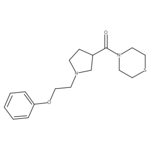 4-[1-(2-Phenoxyethyl)pyrrolidine-3-carbonyl]thiomorpholine Structure