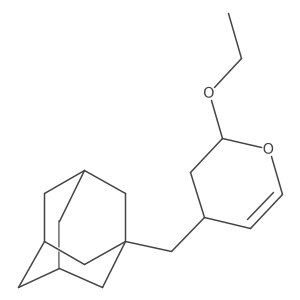 2-Ethoxy-3,4-dihydro-4-(tricyclo[3.3.1.13,7]dec-1-ylmethyl)-2H-pyran Structure