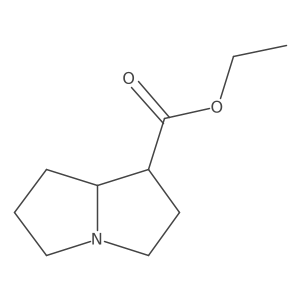 Ethyl (1R,7aS)-hexahydro-1H-pyrrolizine-1-carboxylate Structure