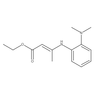 Ethyl 3-[[2-(dimethylamino)phenyl]amino]-2-butenoate Structure