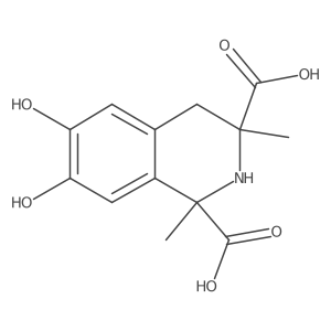 1,2,3,4-Tetrahydro-6,7-dihydroxy-1,3-dimethyl-1,3-isoquinolinedicarboxylic acid Structure