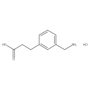 3-[3-(Aminomethyl)phenyl]propanoic acid hydrochloride结构式