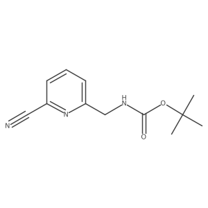 tert-Butyl 6-cyano-2-pyridylmethylcarbamate结构式