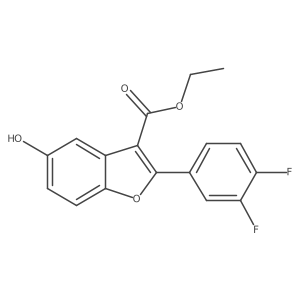 Ethyl 2-(3,4-difluorophenyl)-5-hydroxybenzofuran-3-carboxylate Structure
