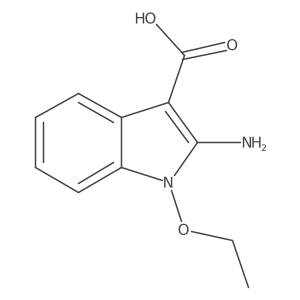 2-Amino-1-ethoxy-1H-indole-3-carboxylic acid Structure
