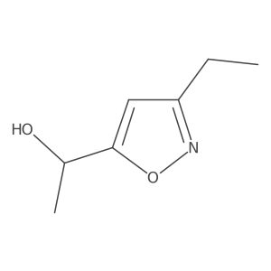 1-(3-Ethyl-1,2-oxazol-5-yl)ethan-1-ol结构式