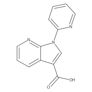 1-(pyridin-2-yl)-1H-pyrrolo[2,3-b]pyridine-3-carboxylic acid结构式