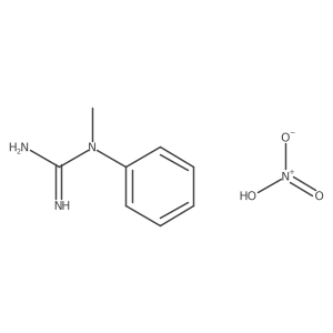 1-Methyl-1-phenylguanidine; nitric acid Structure