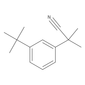 2-(3-Tert-butylphenyl)-2-methylpropanenitrile Structure