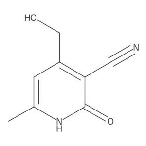 4-(Hydroxymethyl)-6-methyl-2-oxo-1,2-dihydropyridine-3-carbonitrile结构式