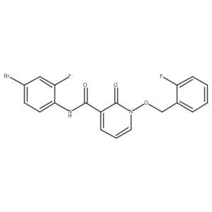 N-(4-bromo-2-fluorophenyl)-1-((2-fluorobenzyl)oxy)-2-oxo-1,2-dihydropyridine-3-carboxamide结构式