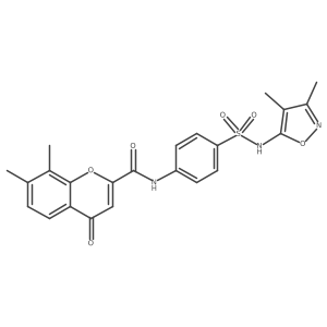 N-{4-[(3,4-dimethyl-1,2-oxazol-5-yl)sulfamoyl]phenyl}-7,8-dimethyl-4-oxo-4H-chromene-2-carboxamide结构式