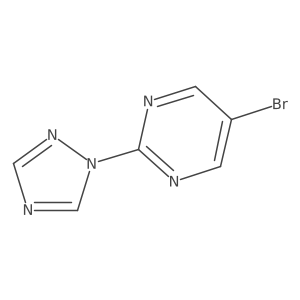5-bromo-2-(1H-1,2,4-triazol-1-yl)pyrimidine结构式