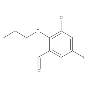 3-Chloro-5-fluoro-2-propoxybenzaldehyde Structure