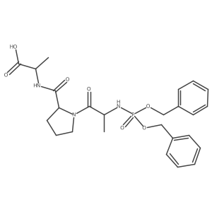 (BnO)2PO-Ala-Pro-Ala-OH结构式