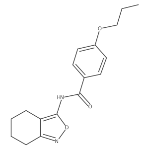 4-propoxy-N-(4,5,6,7-tetrahydro-2,1-benzoxazol-3-yl)benzamide结构式