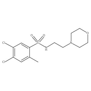 4,5-dichloro-2-methyl-N-(2-morpholinoethyl)benzenesulfonamide Structure