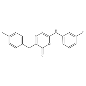 3-[(3-Chlorophenyl)amino]-6-(4-methylbenzyl)-1,2,4-triazin-5-ol结构式