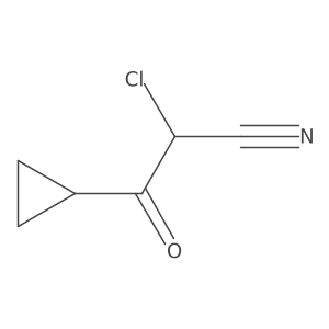 Cyclopropanepropanenitrile, alpha-chloro-beta-oxo- Structure
