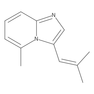 5-Methyl-3-(2-methyl-1-propen-1-yl)imidazo[1,2-a]pyridine结构式