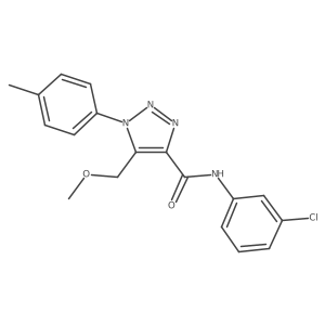 N-(3-chlorophenyl)-5-(methoxymethyl)-1-(4-methylphenyl)-1H-1,2,3-triazole-4-carboxamide Structure