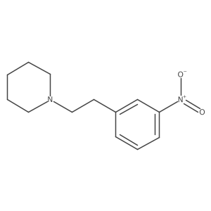 1-(3-Nitrophenethyl)piperidine结构式
