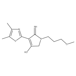 4-(4,5-dimethyl-1,3-thiazol-2-yl)-5-imino-1-(3-methoxypropyl)-2,5-dihydro-1H-pyrrol-3-ol Structure