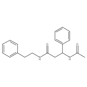 3-acetamido-3-phenyl-N-(2-phenylethyl)propanamide Structure