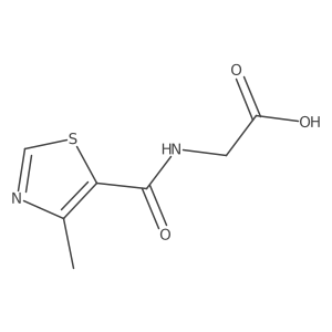 (4-Methylthiazole-5-carbonyl)glycine结构式