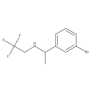 [1-(3-Bromophenyl)ethyl](2,2,2-trifluoroethyl)amine结构式