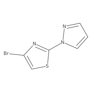 4-Bromo-2-(1H-pyrazol-1-YL)thiazole结构式
