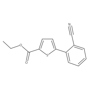 Ethyl 5-(2-cyanophenyl)thiophene-2-carboxylate Structure