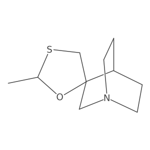 Rel-(2R,2'S)-2'-methyl-4-azaspiro[bicyclo[2.2.2]octane-2,5'-[1,3]oxathiolane]结构式