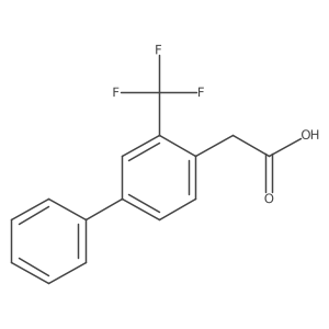 2-(3-(Trifluoromethyl)biphenyl-4-yl)acetic acid Structure