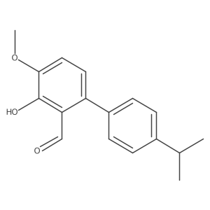 3-Hydroxy-4-methoxy-4'-(1-methylethyl)[1,1'-biphenyl]-2-carboxaldehyde结构式