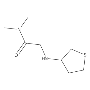 N,N-Dimethyl-2-((tetrahydrothiophen-3-yl)amino)acetamide结构式