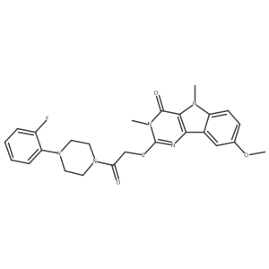 N-[2-(4-chlorophenyl)-1H-indol-3-yl]-N'-(3,4,5-trimethoxyphenyl)urea结构式