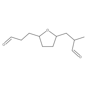 Tetrahydro-I+/-2-methyl-2,5-furandipropanal Structure