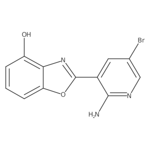 2-(2-Amino-5-bromo-3-pyridyl)-1,3-benzoxazol-4-ol Structure