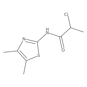 2-chloro-N-(4,5-dimethyl-1,3-thiazol-2-yl)propanamide Structure