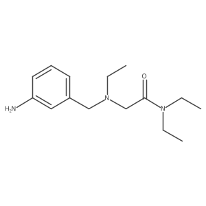 Acetamide, 2-[[(3-aminophenyl)methyl]ethylamino]-N,N-diethyl-结构式