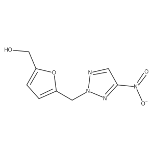 [5-(4-Nitro-[1,2,3]triazol-2-ylmethyl)-furan-2-yl]-methanol结构式