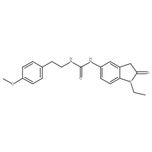 1-(1-Ethyl-2-oxoindolin-5-yl)-3-(4-methoxyphenethyl)urea Structure