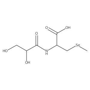 N-(2,3-Dihydroxy-1-oxopropyl)-3-(methylseleno)-L-alanine Structure