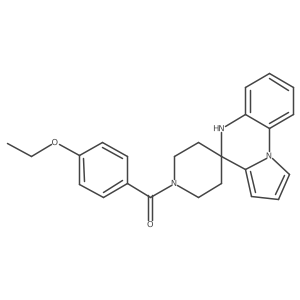 1-(4-Ethoxybenzoyl)-5'H-spiro[piperidine-4,4'-pyrrolo[1,2-A]quinoxaline]结构式